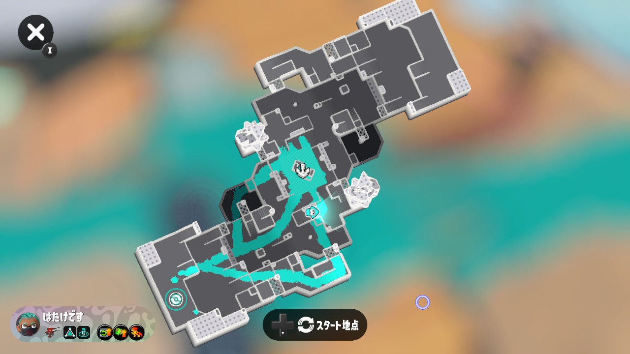 新エリアによって中央へのルートが3つに増えた