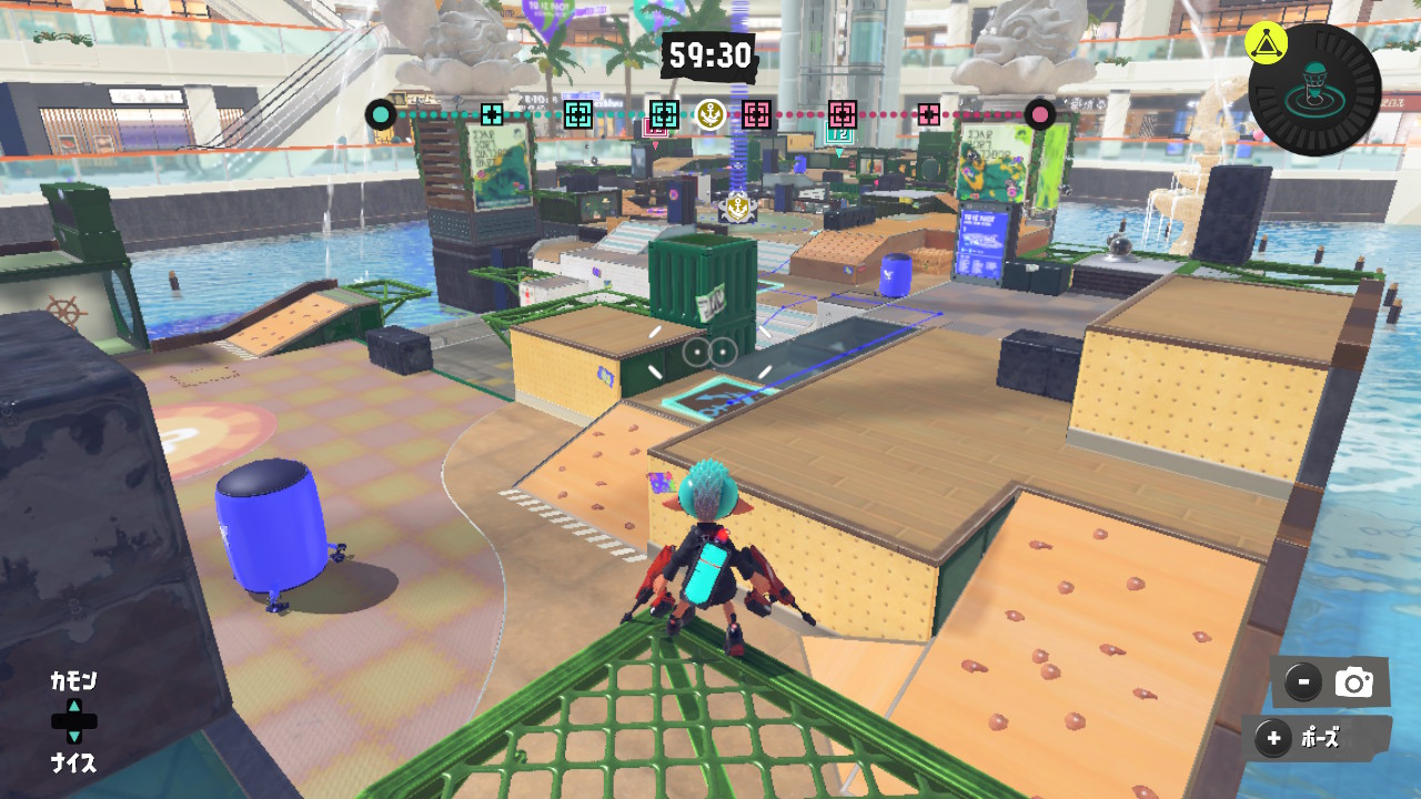 ゴール付近の高台が遠くなったため、高所から攻撃しにくくなっている。