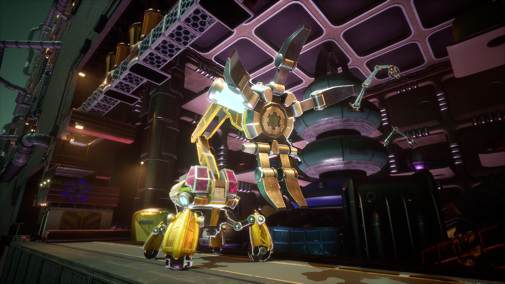 メカメカしいボスと対決！