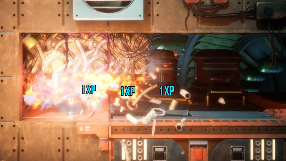 一気にブロックを破壊すると爽快感も満載！