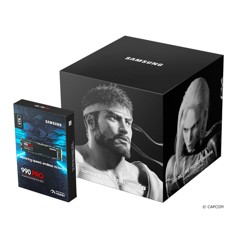 パッケージにリュウの顔！ サムスンが「スト6」コラボボックス付きSSD