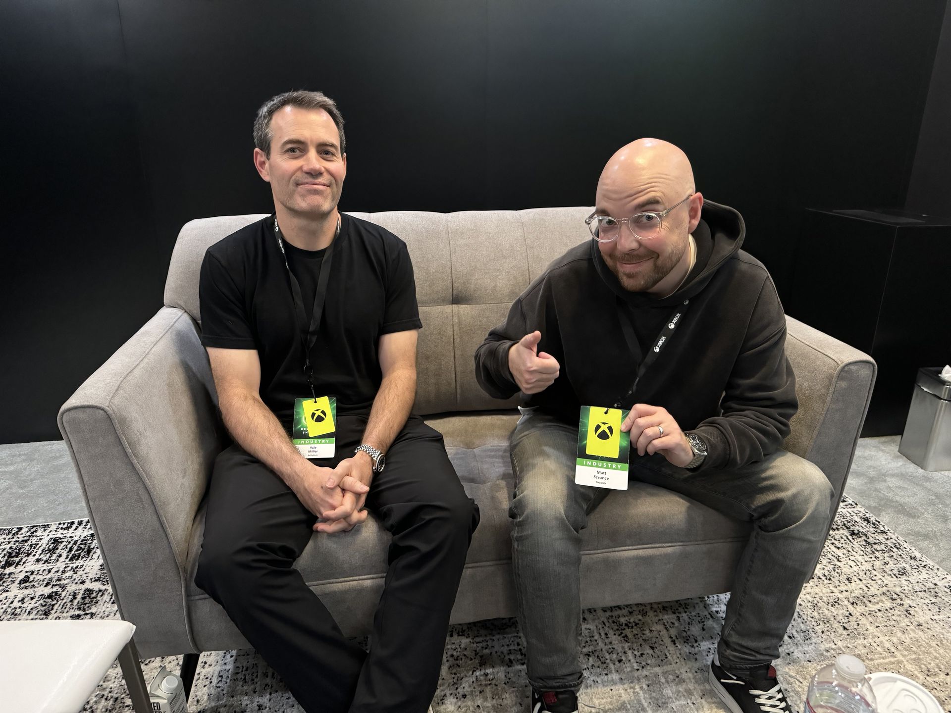 ActivisionシニアディレクターのYale Miller氏（左）とTreyarch アソシエイトデザインディレクターのMatt Scronce氏（右）