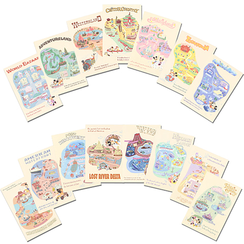 東京ディズニーリゾートのマップがモチーフ！ Tシャツや文具などの新