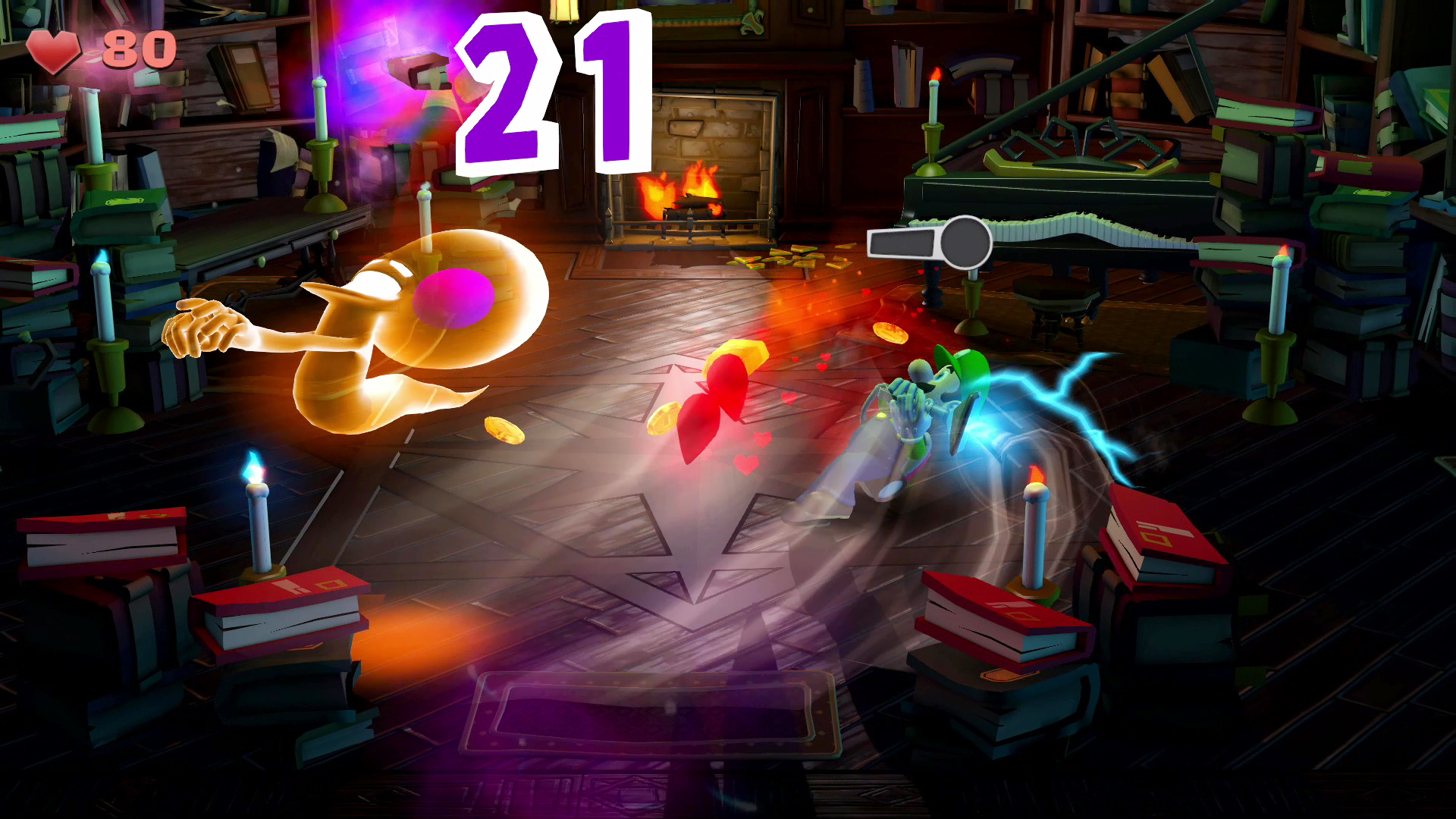 ルイージを困らせるユニークなオバケ達。色と体型で性質を見分けよう。複数の種類がいて、捕獲したものは記録されていく