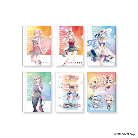 ホロライブ　クリアファイルセット　gigoコラボver 3点セット 一条莉々華 クリアファイル しおり GiGO ホロライブ