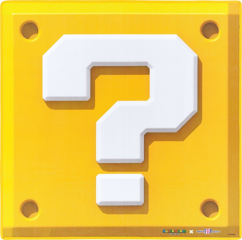 「ハテナブロック アイスクリームセット」にはハテナブロックがデザインされたレジャーシートが付属。サイズは120cm四方、厚みは2mm