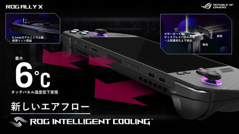 ASUS、ポータブルゲーミングPC「ROG Ally X」の予約開始