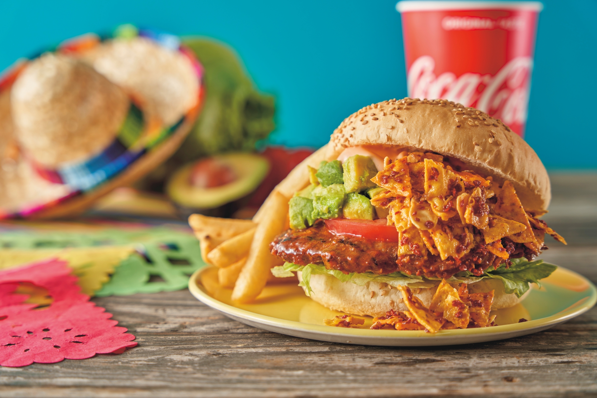 メルズ・ドライブイン：クランチ・タコスバーガーセット 1,900円