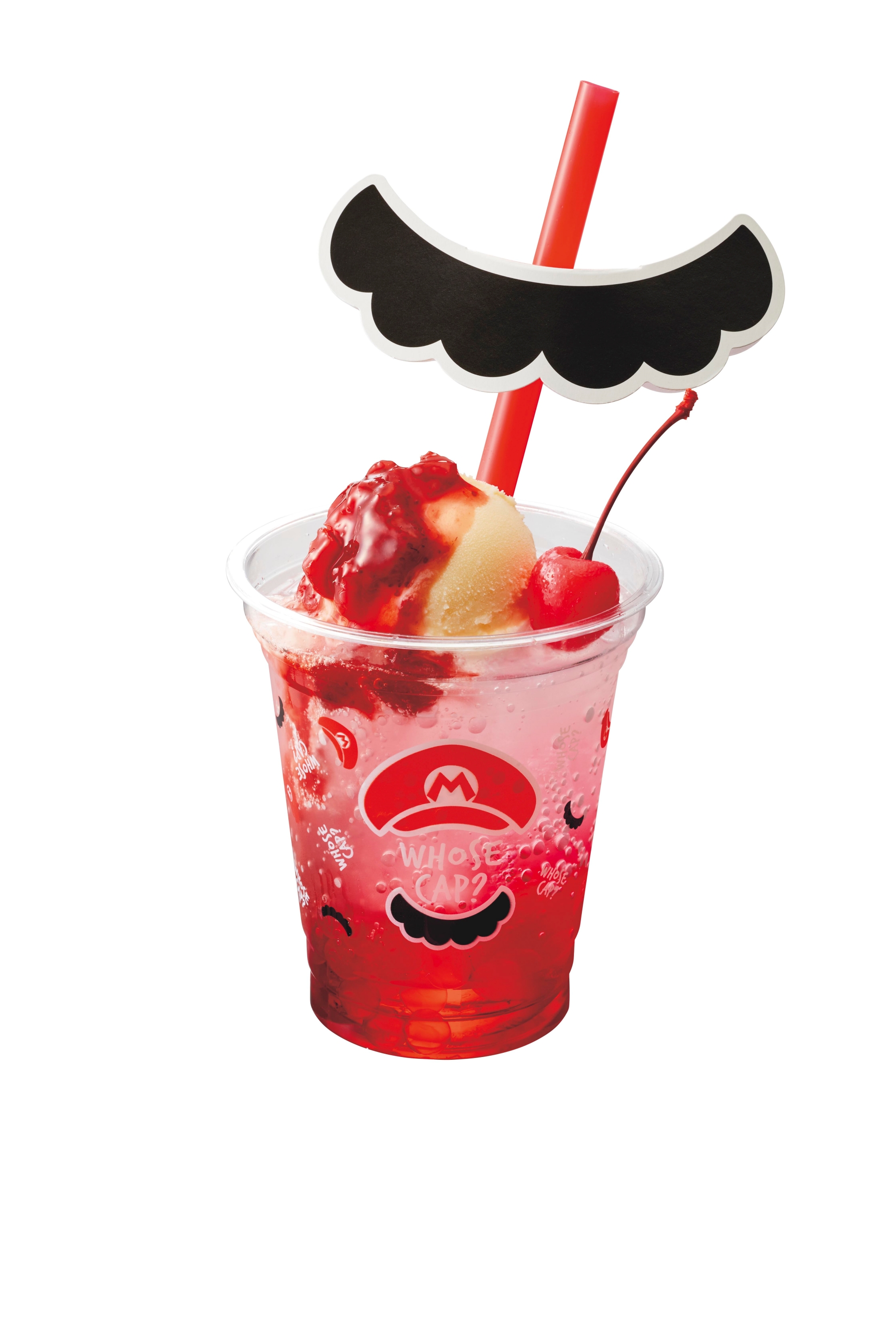 マリオ・カフェ＆ストア：マリオのいちご ソーダスムージー 950円