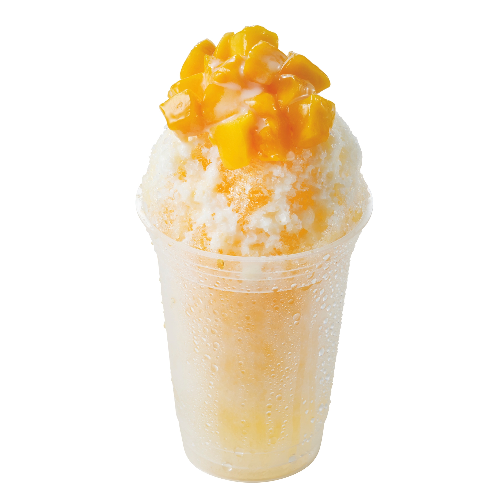 ボードウォーク・スナック/ワーフカフェ：トロピカルフラッペ。左から、～マンゴー～ 800円、～ストロベリー～ 800円