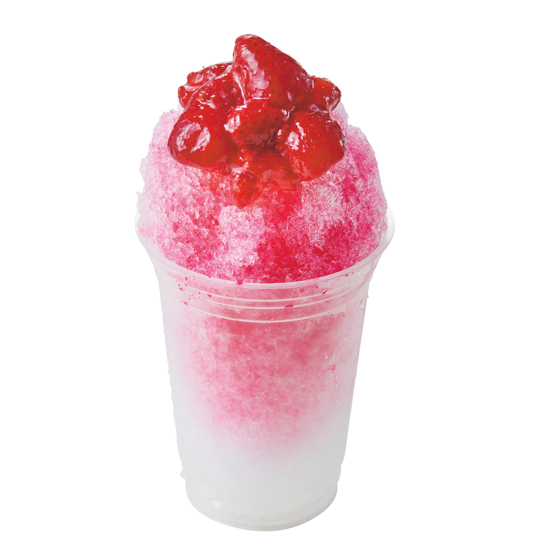 ボードウォーク・スナック/ワーフカフェ：トロピカルフラッペ。左から、～マンゴー～ 800円、～ストロベリー～ 800円