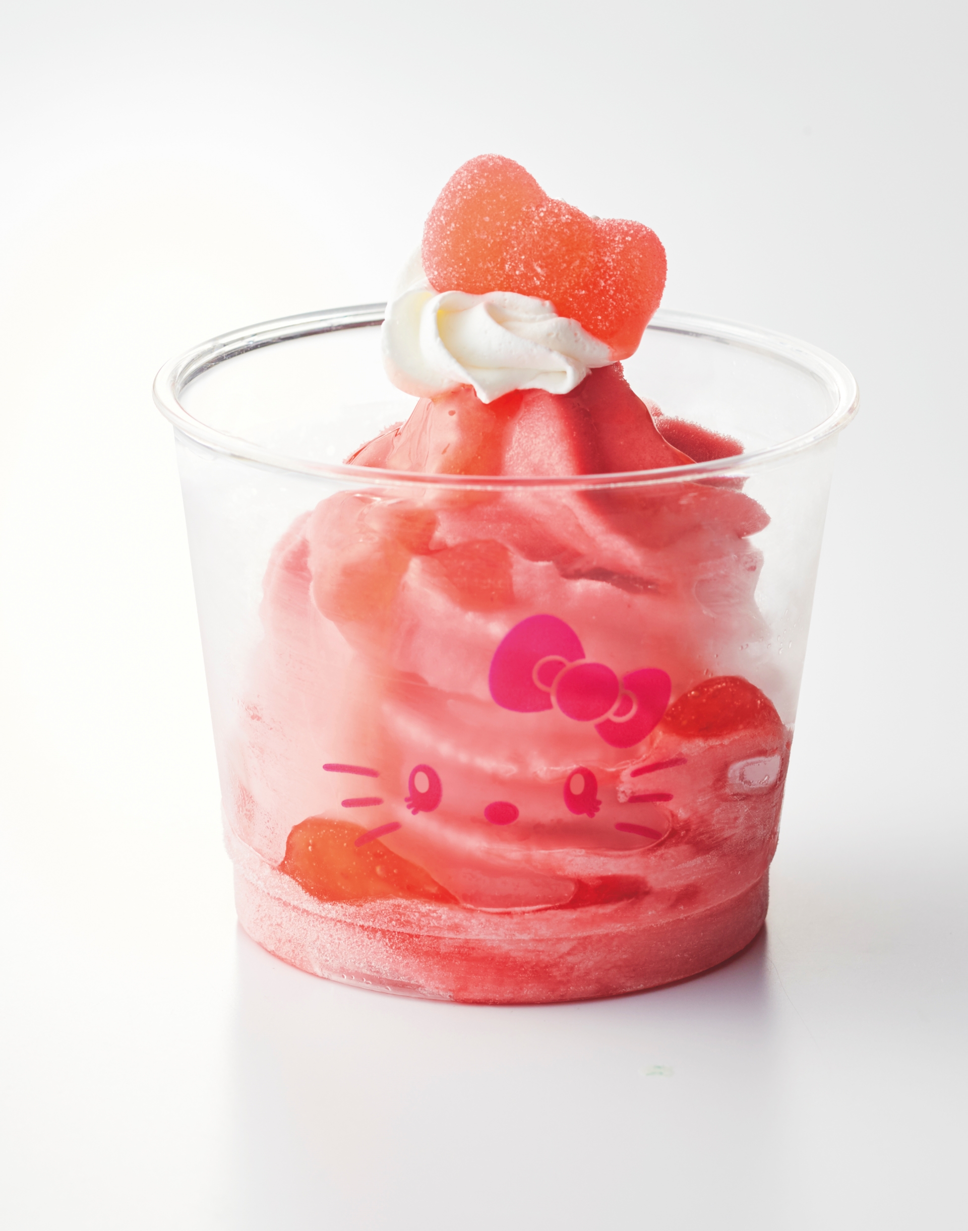 ハローキティのコーナーカフェ：ハローキティのフローズン・スムージー ～いちご～ 700円