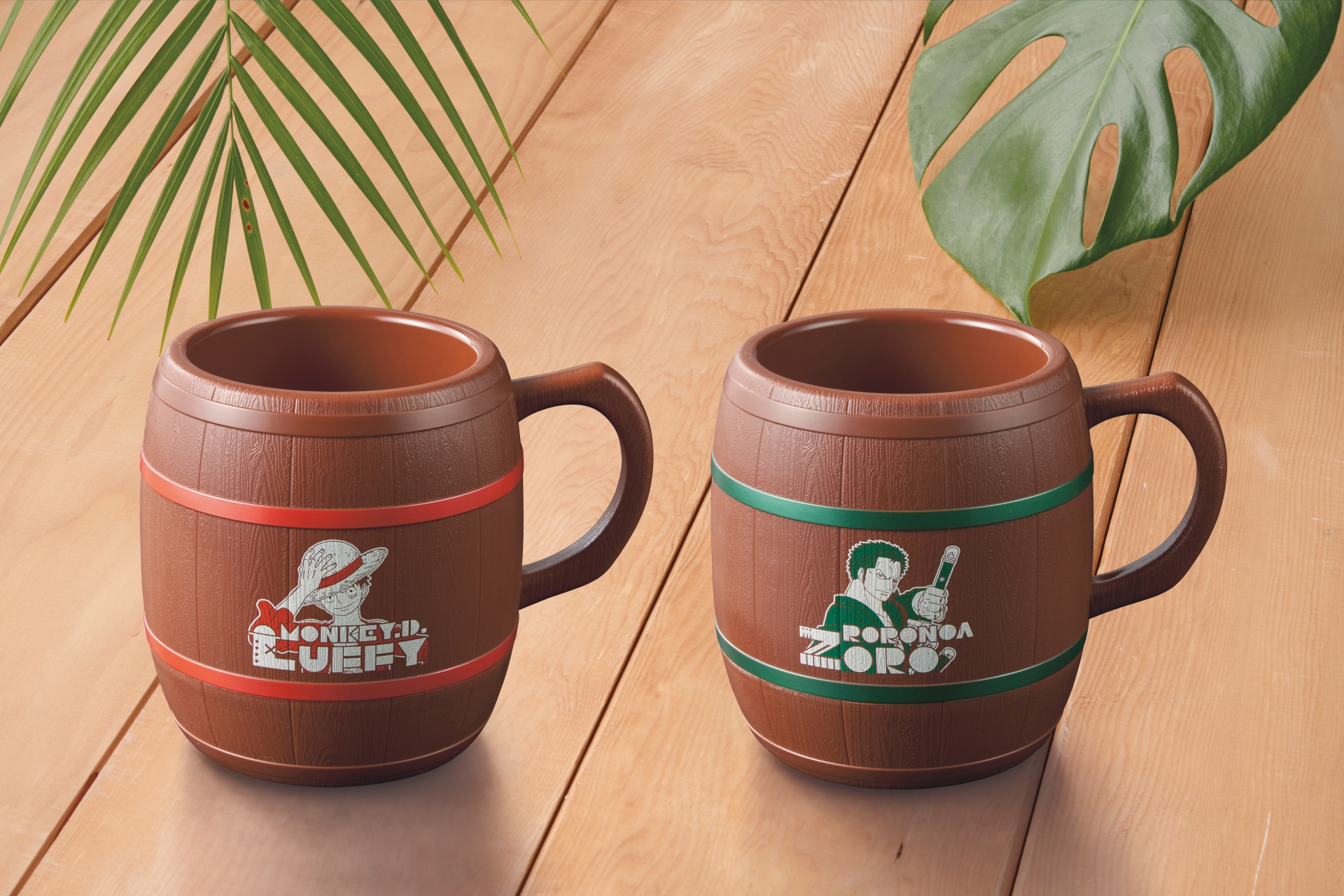 樽マグカップ（ルフィ・ゾロ) 各1,400円