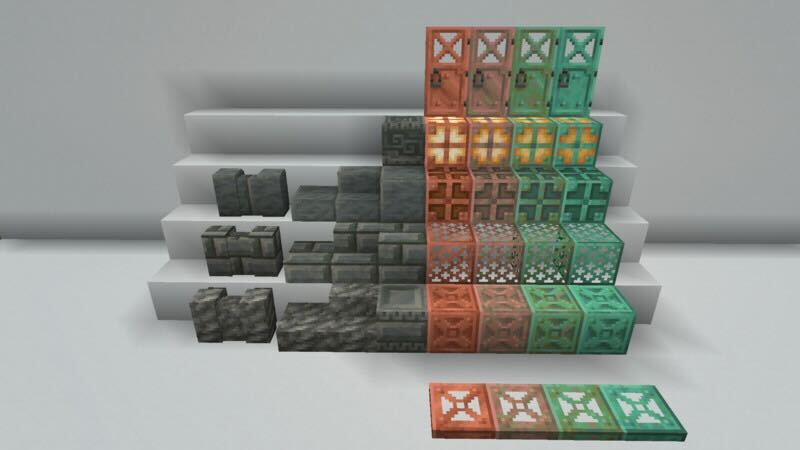 銅ブロックから作れるレシピが増えた