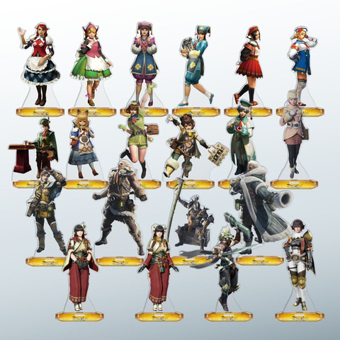 【全20種コンプ】ミニアクリルスタンド　モンハン　大狩猟展② 全20種コンプ】ミニアクリルスタンド モンハン 大狩猟展② イー