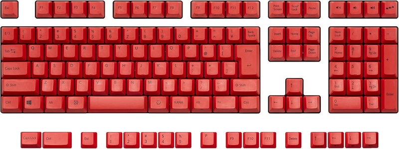 REALFORCE R3 キーボード/R3S キーボード対応 カラーキーキャップセット レッド