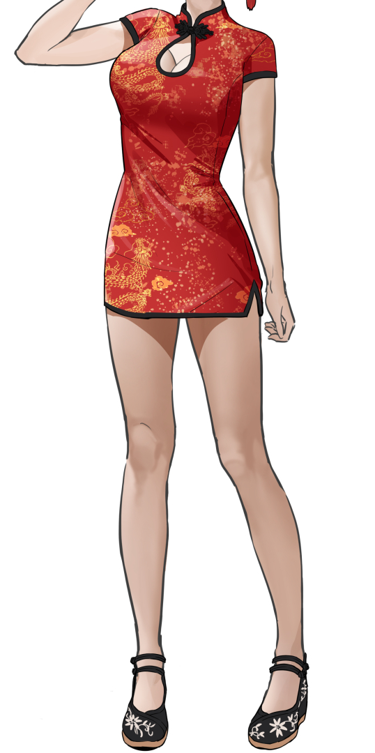 支援者限定夕陽さくら特別衣装（短いチャイナドレスを予定）