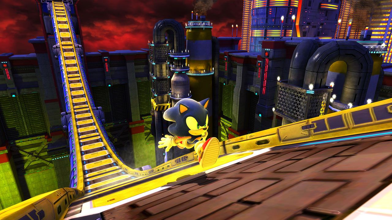 「ケミカルプラント」ではクラシックソニックとモダンソニックのそれぞれのステージが用意されている。同じ舞台だが、プレイフィールが全く異なるのが面白い