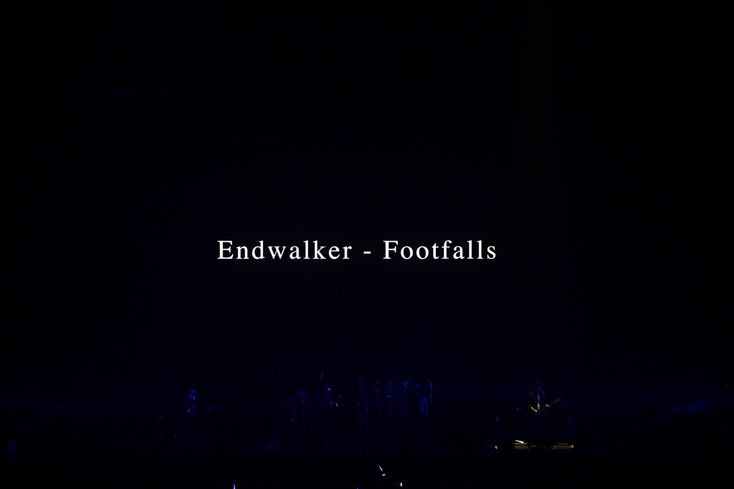 セットリストの最後は「Endwalke」。事前に募集した、それぞれのプレイヤーが作った動画と共に「暁月のフィナーレ」のテーマソングが演奏された。