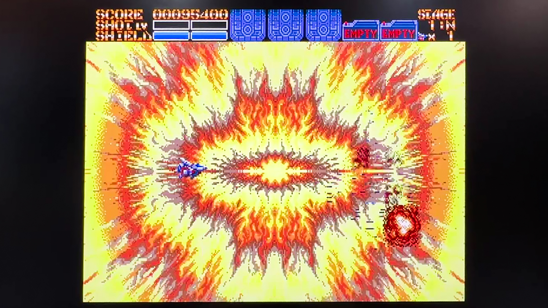 残機1でなんとか撃破に成功！