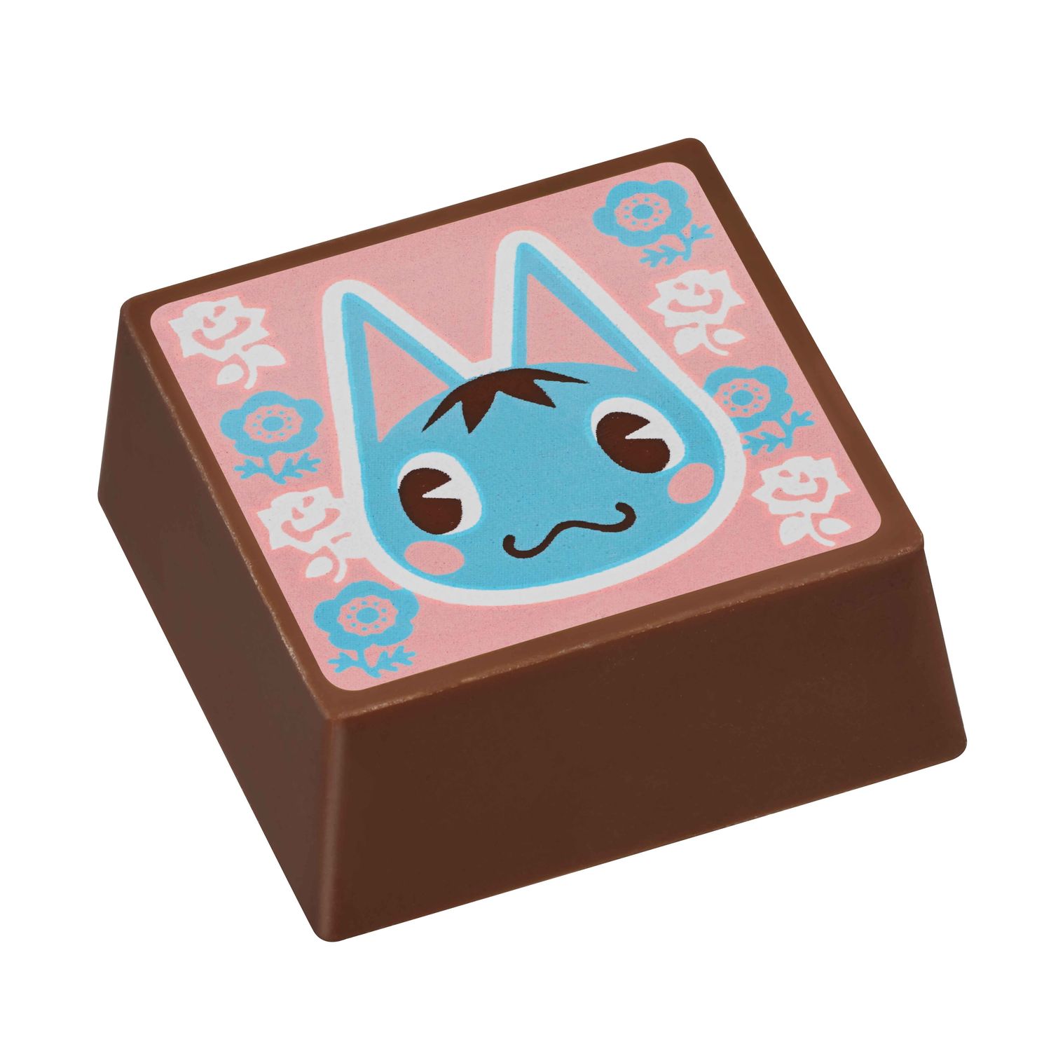 ローズ風味のフィリング入りのミルクチョコレート