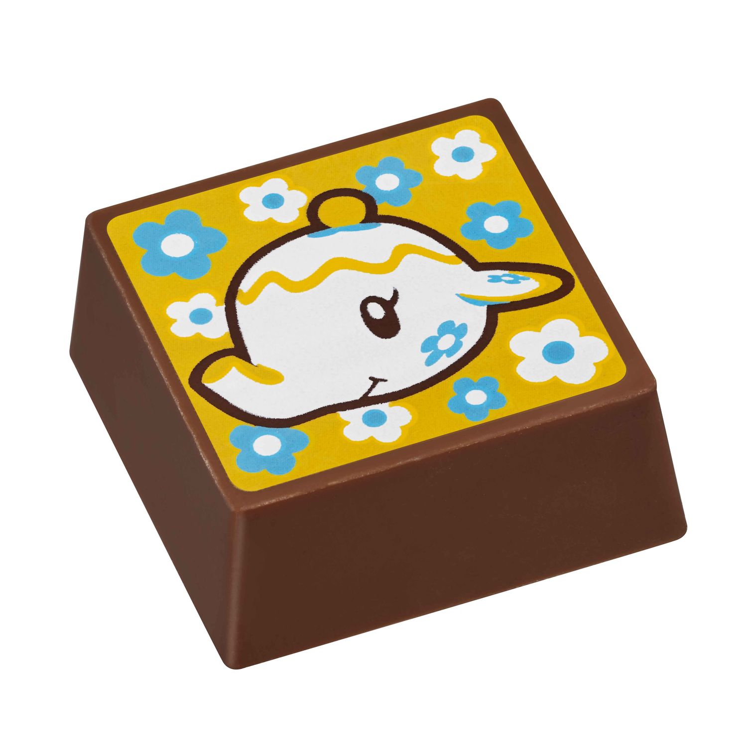 ミルクティ風味のフィリング入りのミルクチョコレート