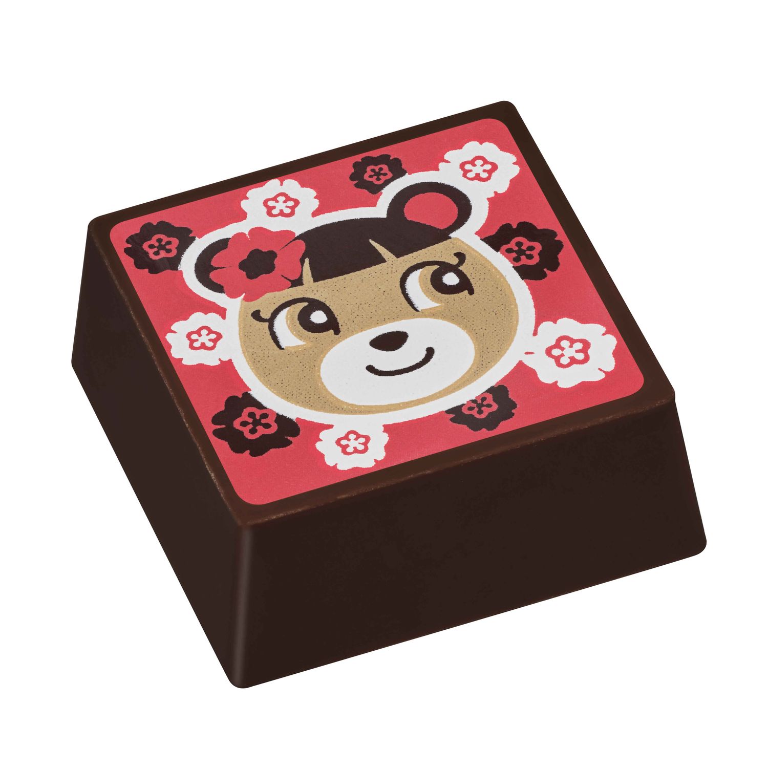 ジャスミンティ風味のフィリング入りのダークチョコレート