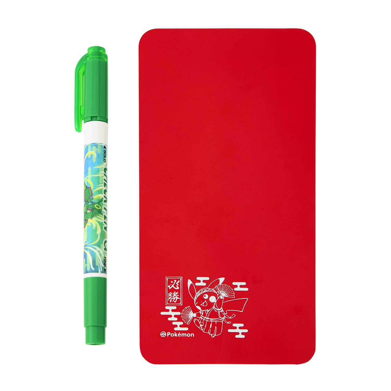 チェックペン＆チェックシートセット レックウザ＆おうえんピカチュウ 価格：770円