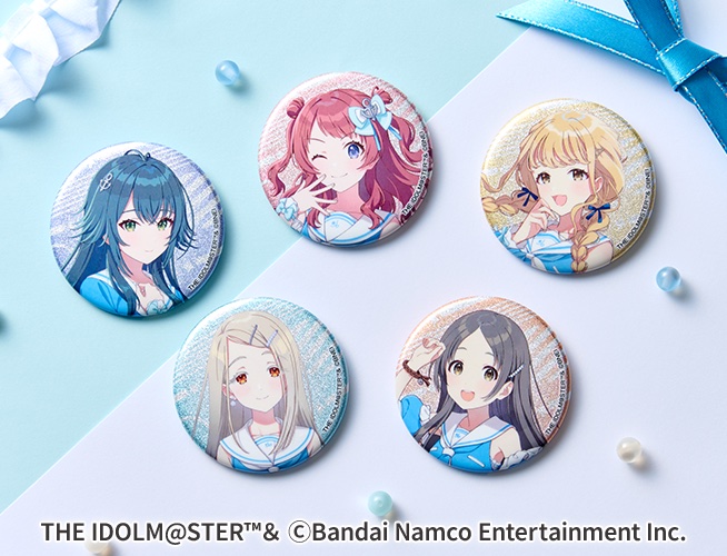 グリッター缶バッジ 各660円（全5種） ※1つランダム入り