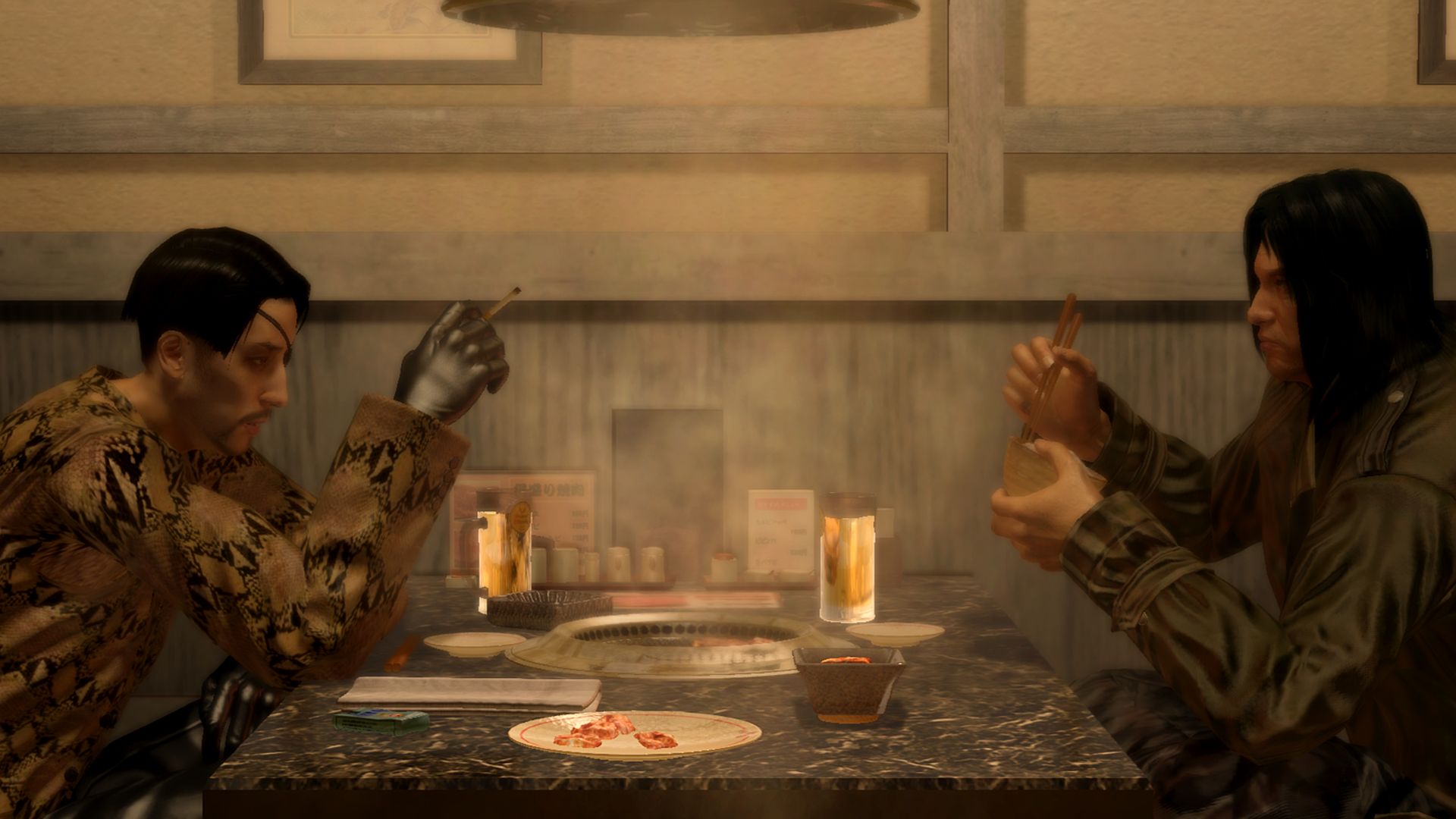 「<a href="https://www.sega.jp/special/sale/" class="n" target="_blank">龍が如く５</a>」の焼き肉のシーンは印象に強く残る名シーンだ