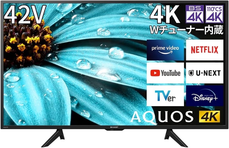 シャープ 42V型 4K液晶テレビ「AQUOS」（4T-C42EJ1）2022年モデル