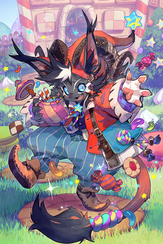 「遊戯の世界《イタズラこびと》 ヒトリ」：魔法使い（拳）