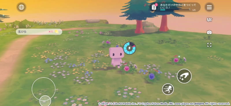 主人公の分身は、バーチャルパッドで操作する