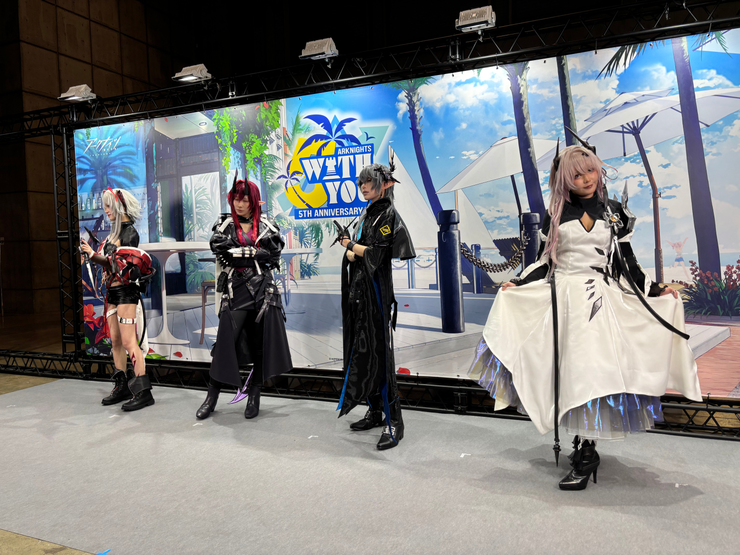 コスプレイヤーたちの撮影会も実施されている