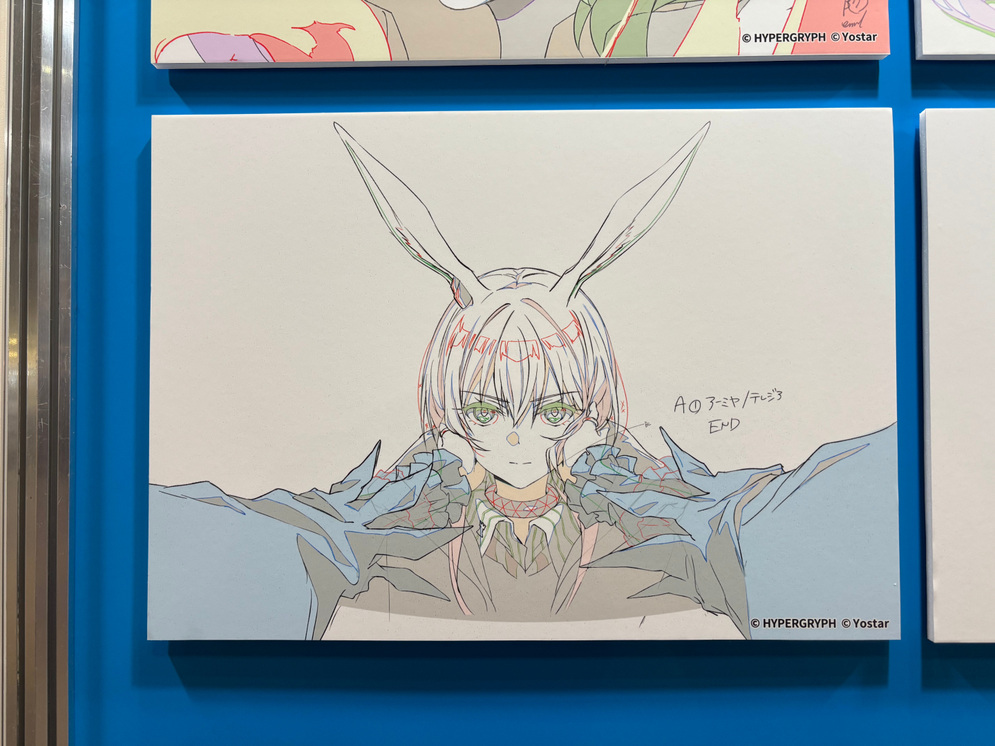 アニメに関する展示も多数チェックできる