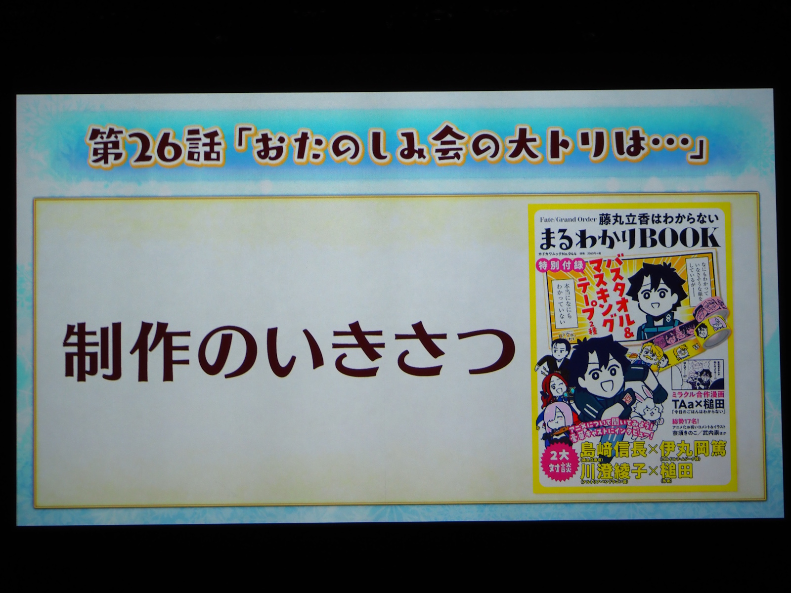 川澄さんの発言がきっかけとなったのだが、「本当にやるとは思わなかったぜ...」とのこと