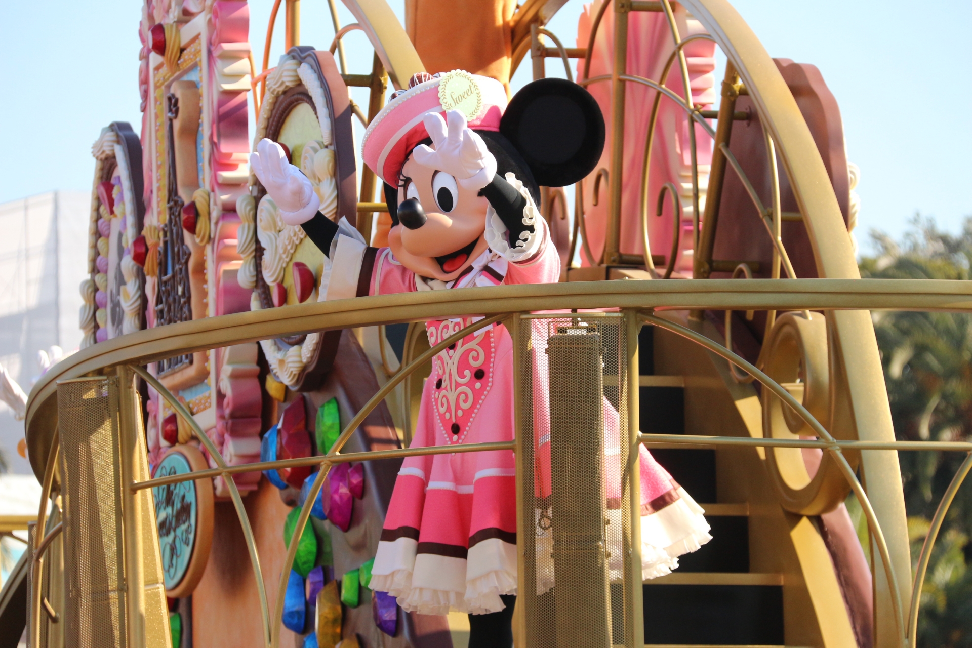 甘々衣装のミニー。ばっちり決まっていた