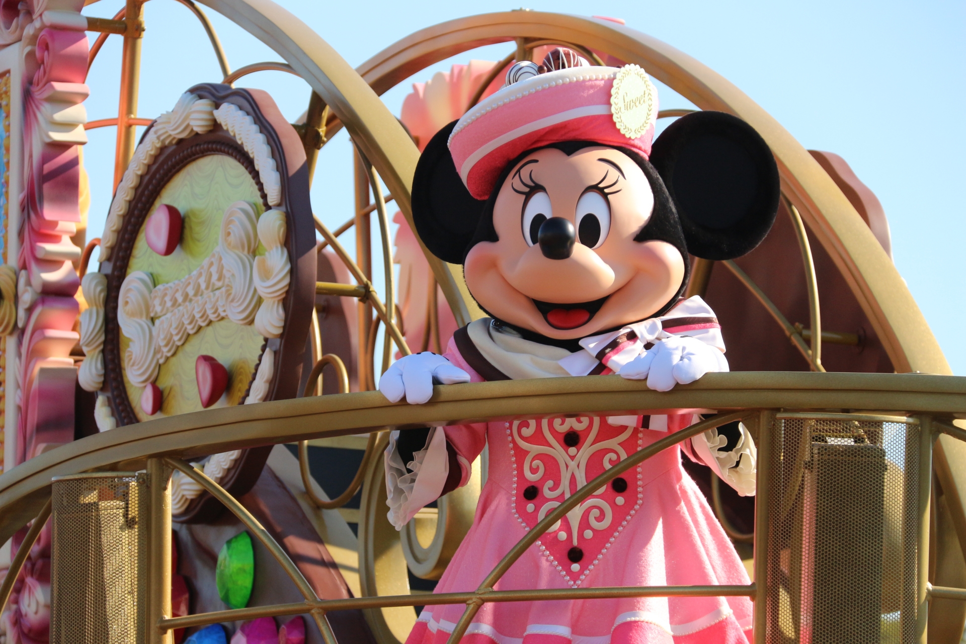 甘々衣装のミニー。ばっちり決まっていた