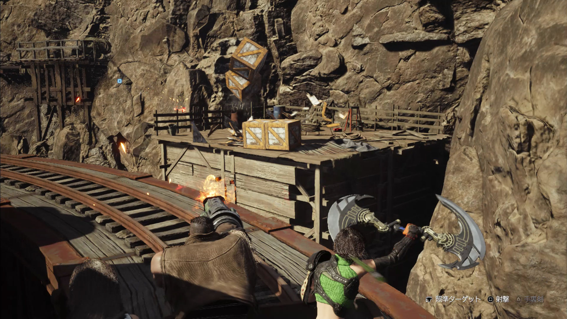 ゴンドラに乗って移動しながら、箱を壊していくというミニゲームも楽しめる