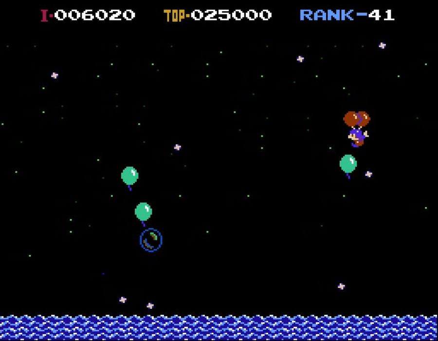 シャボン玉は、取ると一定時間スクロールと雷の動きがストップするお助けアイテムだ