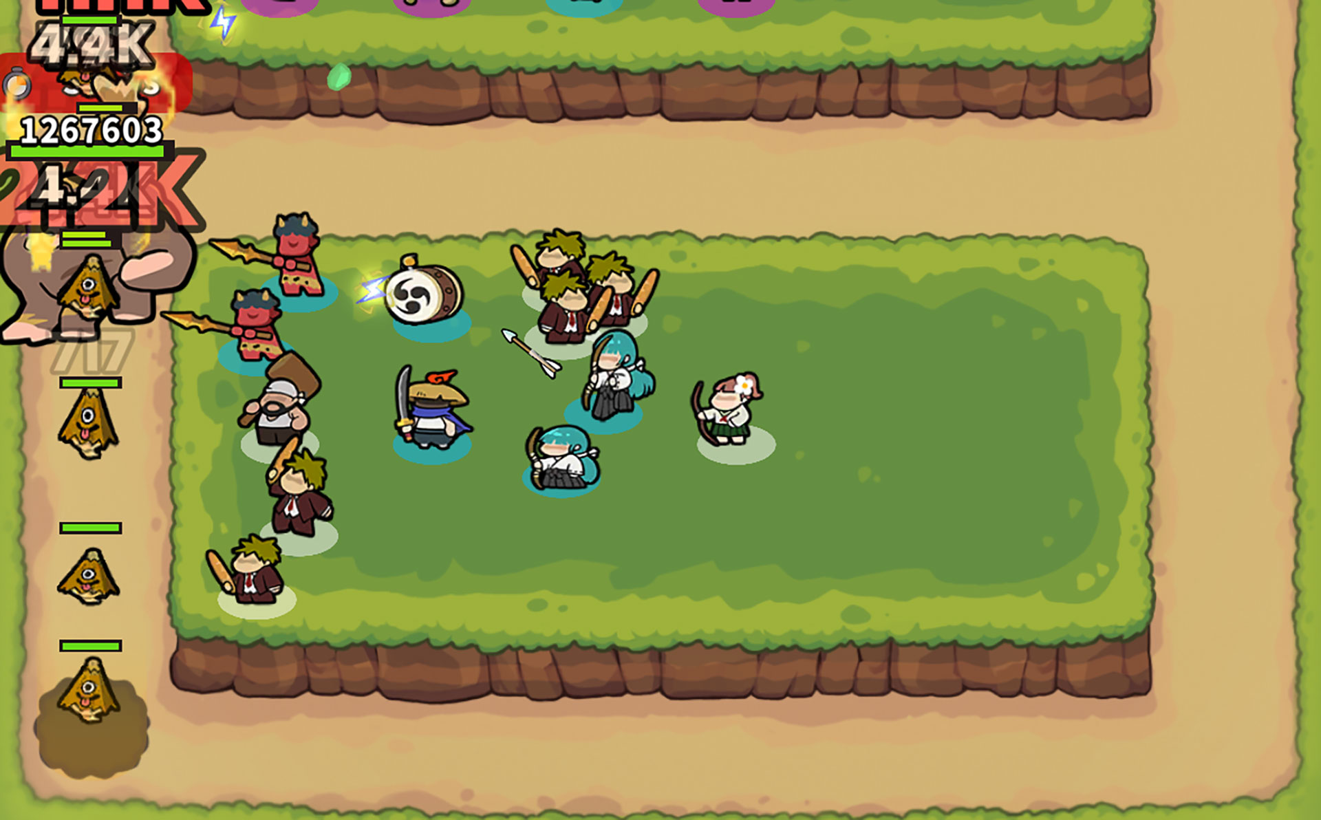 気絶効果を持つ召喚獣の配置も工夫してみよう