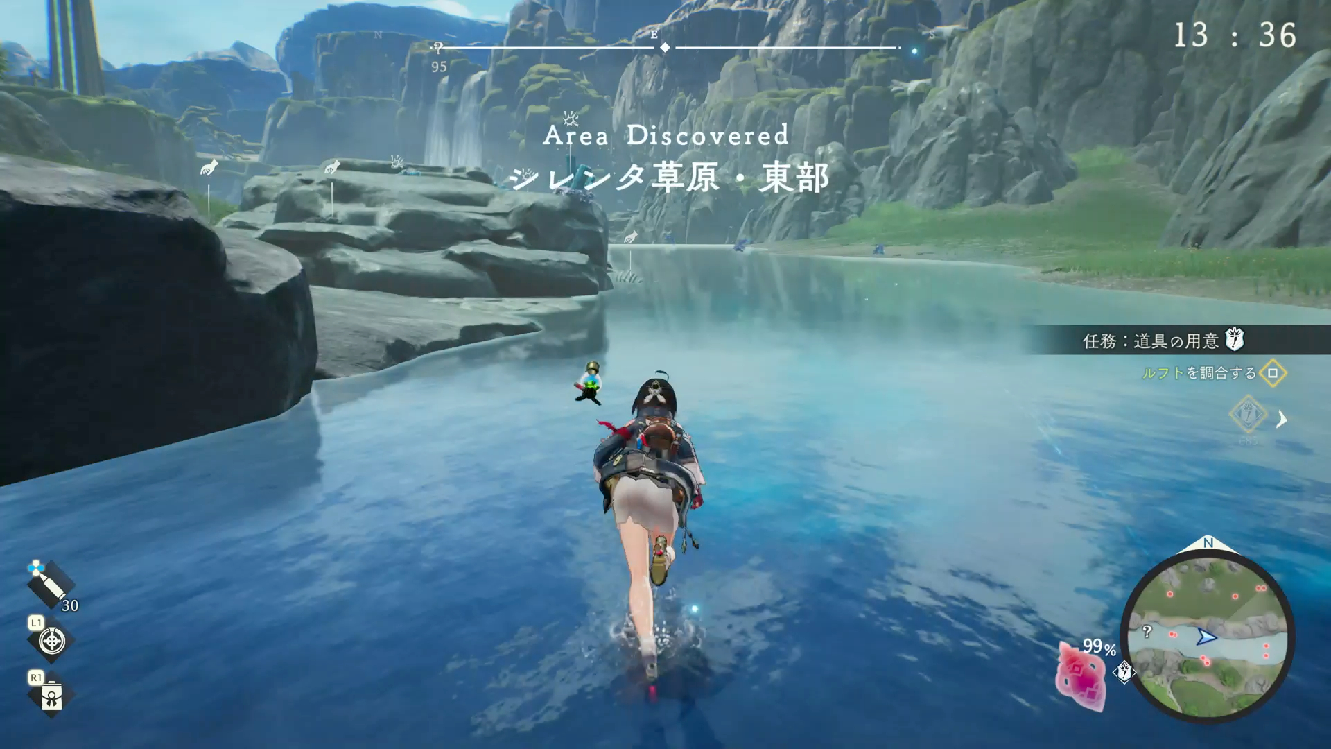 表情やフィールドなどグラフィックスの美しさが印象的。ちなみに、試遊版は15分ではとても遊び尽くせないボリュームとなっていた