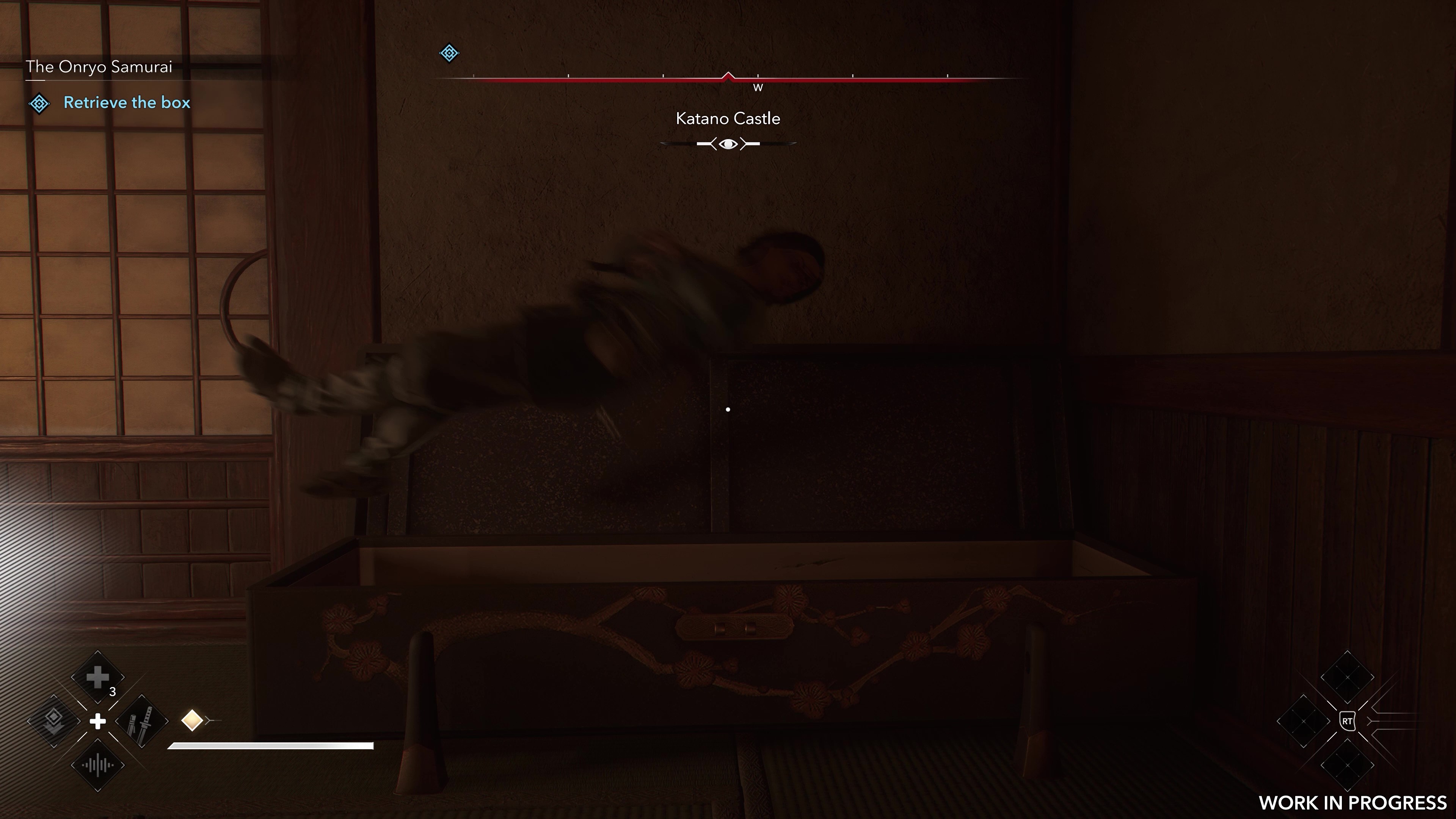 箱にギュルギュル回転しながら隠れることも……