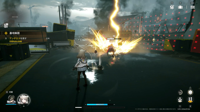 仲間の拠点が襲われ、被害多数の序盤。グラフィックの綺麗さが印象に残る