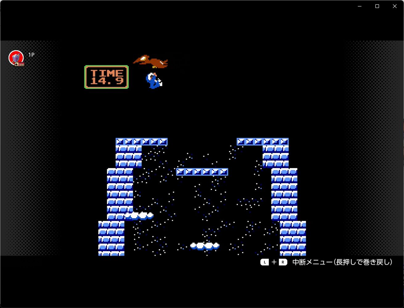 コンドルを捕まえてボーナス得点の獲得に無事成功！