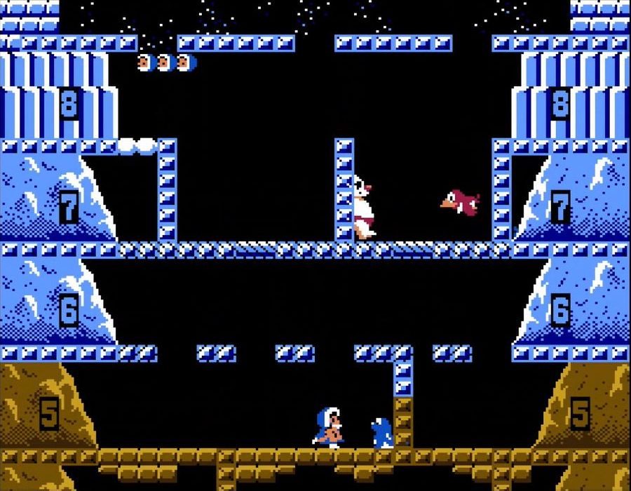 ジャンプして強制的に1フロア分押し上げる、恐怖のホワイトベア