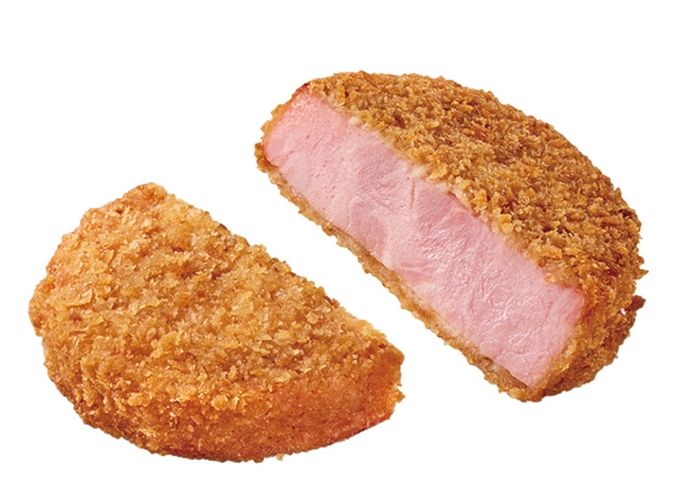 「盛りすぎ！　大きな厚切りハムカツ」2月11日発売（無くなり次第終了）ローソン標準価格 173円