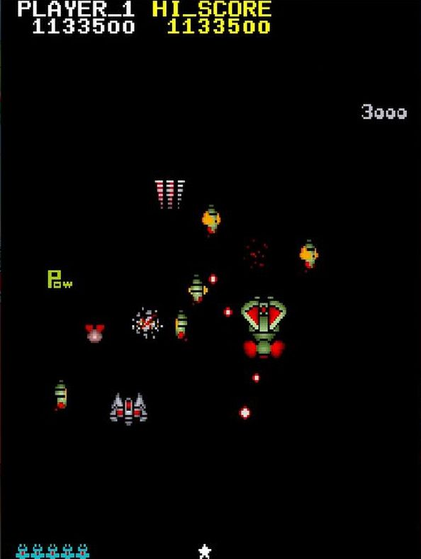 Powを取ると、画面内の敵がすべてフードに変わるのも実に楽しい