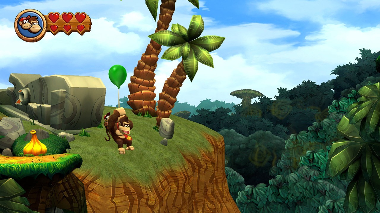 コースから落ちても1回だけ復帰できる「グリーンバルーン」