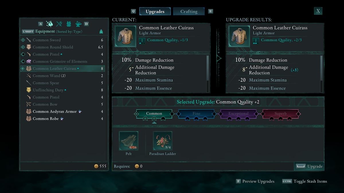 クラフトでは探索で集めた素材を用いて装備品の強化や料理が可能。探索を通じてゲームの進行が楽になる要素は多いので、様々な場所に足を運ぶことが攻略にも繋がってくる。
